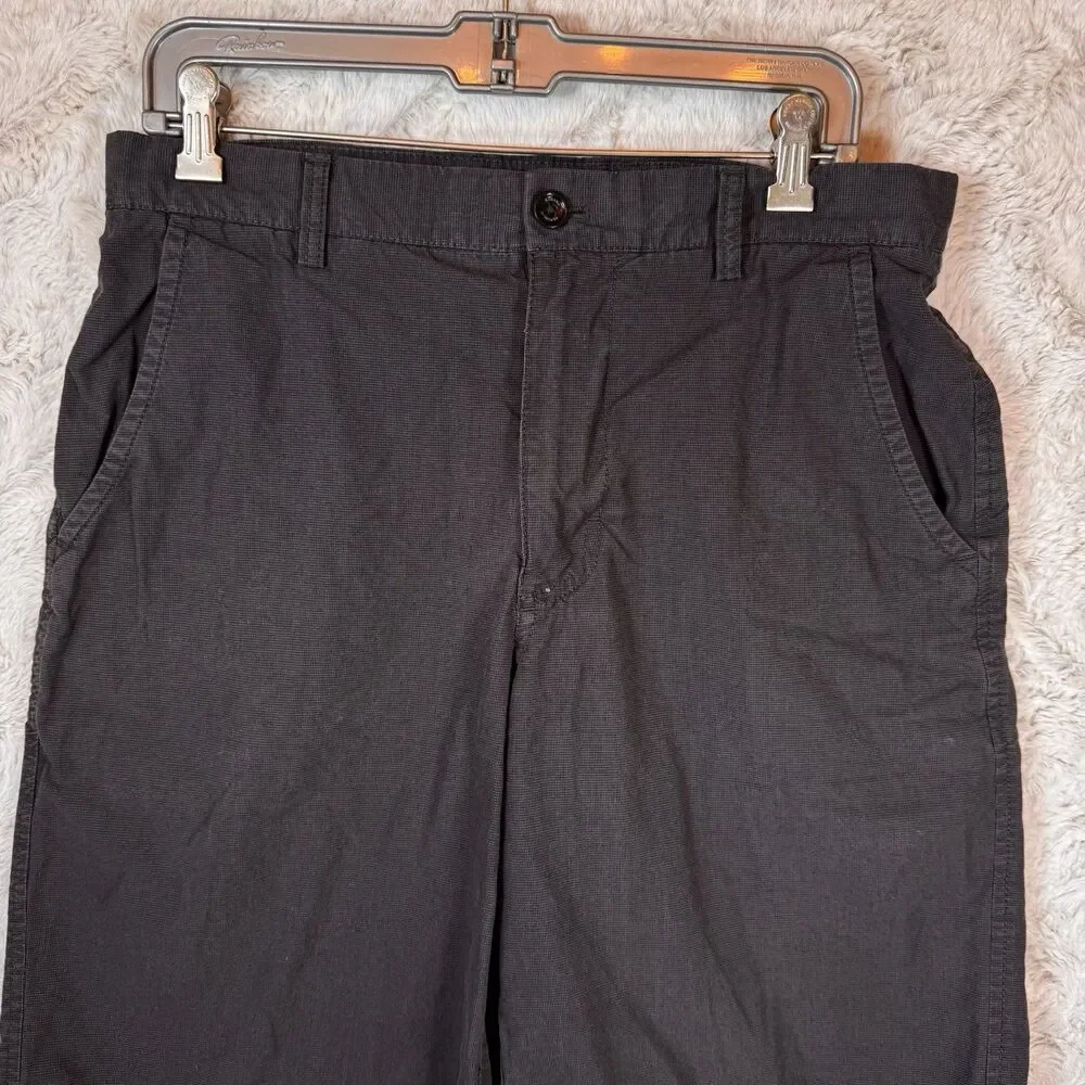 Banana Republic Shorts Mens Size 32 Chino Dark‎ Gray Lightweight 100% Cotton